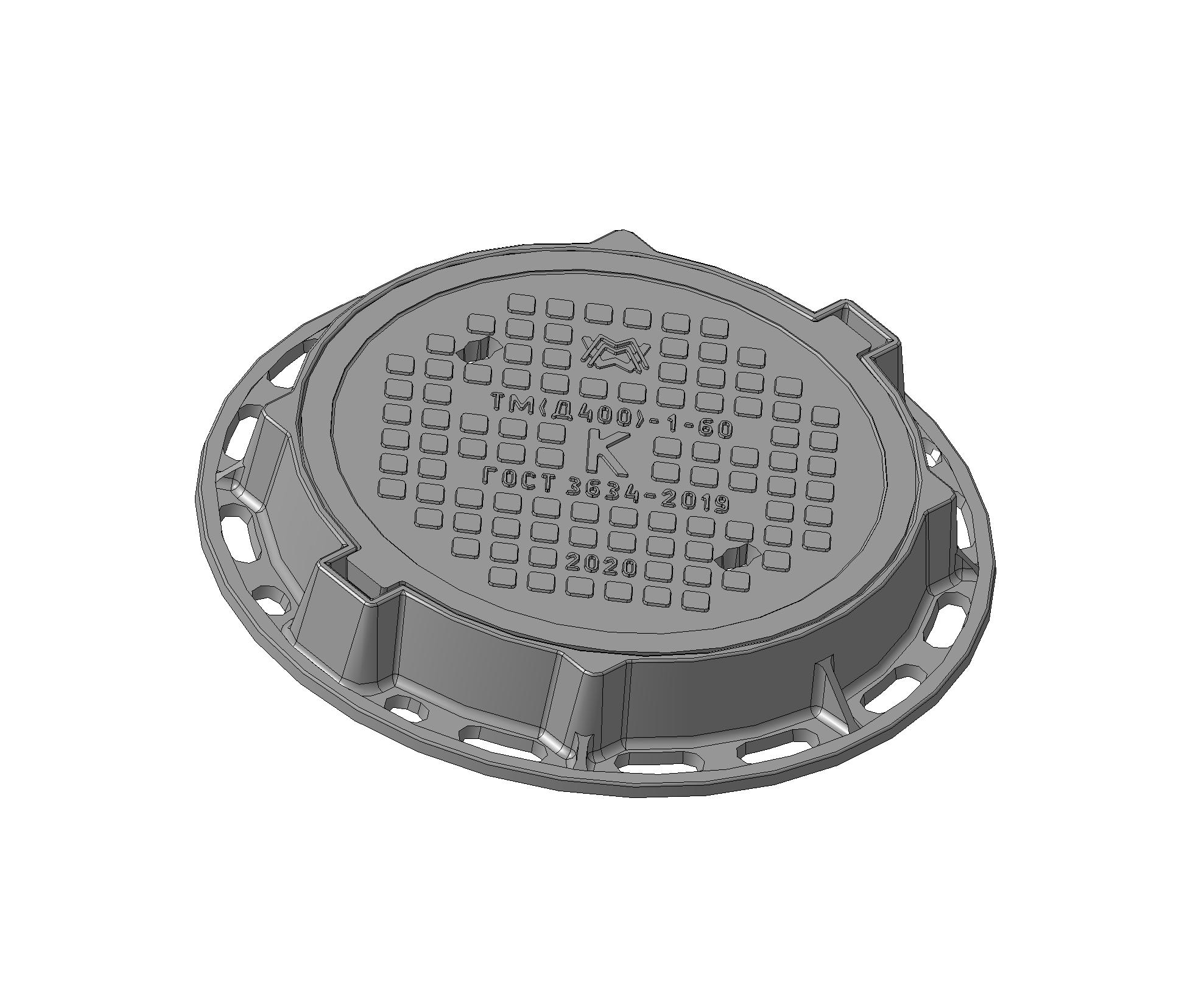 Люк тяжелый магистральный ТМ(Д400)-К-1-60 1Т-5246.00.00-03