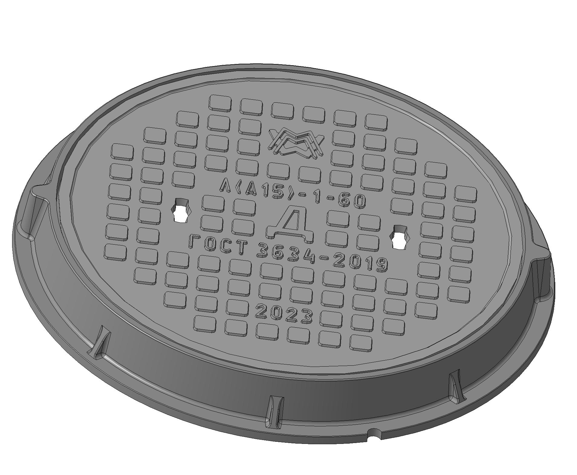 Люк легкий Л(А15)-Д-1-60 1Т-5525.00-02