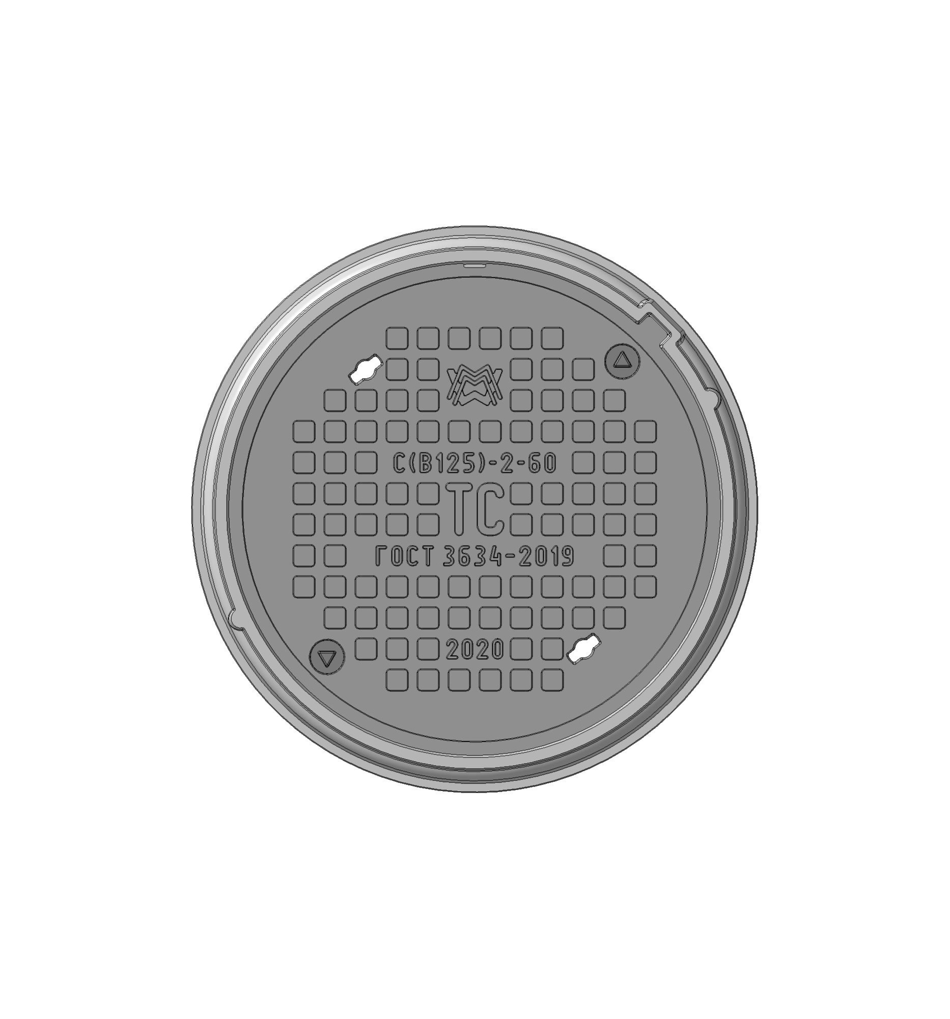 Люк средний С(В125)-ТС-2-60 1Т-5388.00.00-03