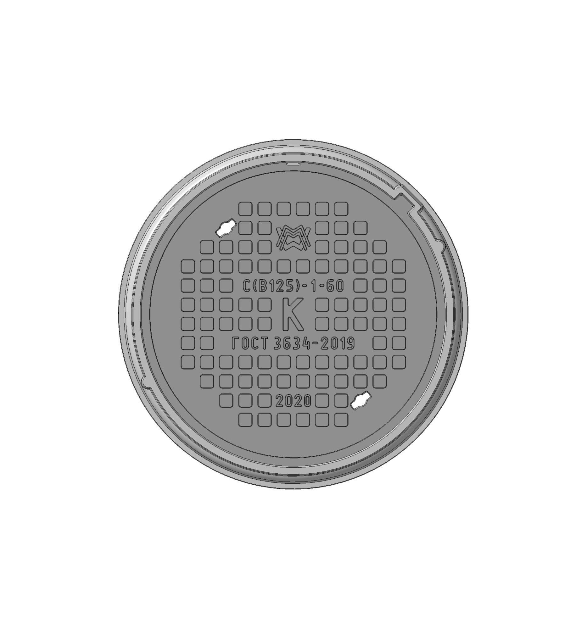 Люк средний С(В125)-К-1-60 1Т-5388.00.00-06