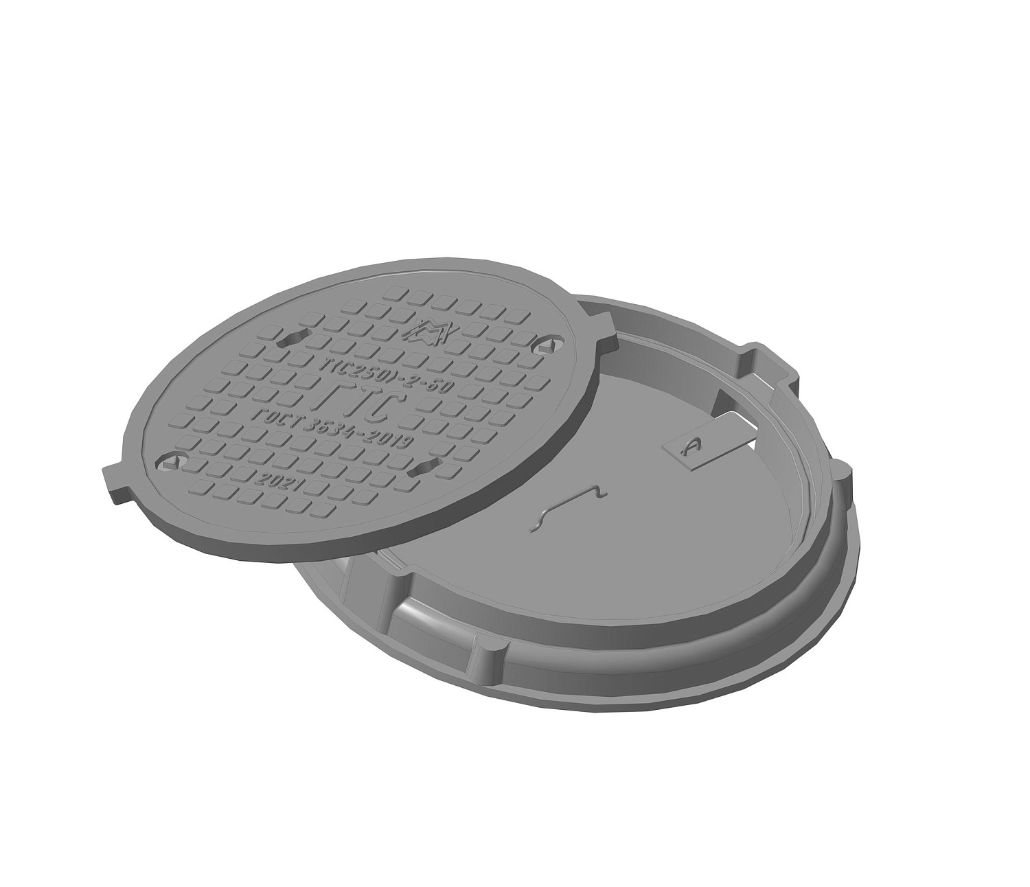 Люк тяжелый Т(С250)-ГТС-2-60 1Т-5288.00.00-01